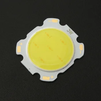 Jiguoor 3W Alb Rotund COB LED-uri SMD Chip de Mare Putere, Lumini Bec Lampa 6000-6500k 28mm