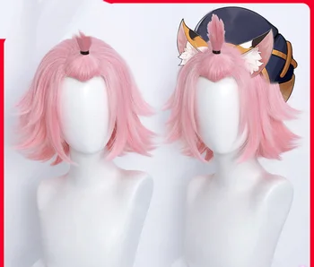 Joc Genshin Impact Diona Peruca Cosplay Scurt Părul Roz Peruci pentru Halloween Petrecere de Crăciun Masquerade Spectacole Anime