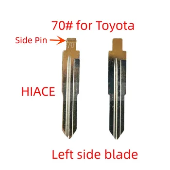 keychannel 5/10/15buc Metal Cheie Auto cu Lama Dubla Side Flip Cheie de la Distanță Partea Goală Pin, Cheie Lama Pentru Toyota Hiace Dreapta la Stânga de Lama