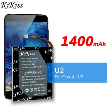 KiKiss 1400mAh U2 Baterie Pentru Oukitel U2 U 2 Telefon de Înaltă Calitate Battryia + Instrumente de Reparare Kit