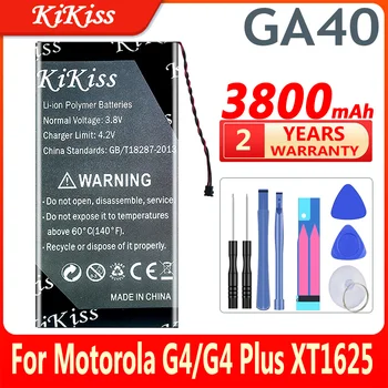 KiKiss 3800mAh GA40 Acumulator pentru Motorola Moto G4 pentru G4 Plus G4Plus XT1625 XT1622 XT1642 XT1640 xt1626 XT1644 XT1643 SNN5970A