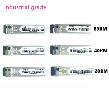 LC SFP Fibra optica module Industriale clasa -40~+80 grade Celsius 1.25G20/40/80 KM 1310/1490/1550nm Single-SFP compatibil modul optic