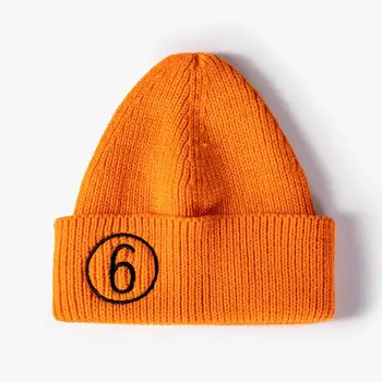 LDSLYJR 2021 Toamna și iarna Acril număr Îngroșa pălărie tricotate pălărie cald Chelioși capac beanie hat pentru barbati si Femei 79