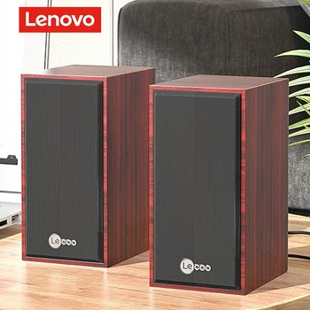 Lenovo DS105 Lemnos Pc Difuzoare Puternice Stereo Două Boxe Home Theater de Înaltă Fidelitate, TV Desktop Bara de Sunet Som pentru Calculator