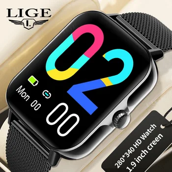 LIGE 2022 Nou Ceas Inteligent Pentru Bărbați Ecran Tactil Complet de Sport de Fitness Ceasuri IP67 rezistent la apa Bluetooth Smartwatch Om Reloj Hombre