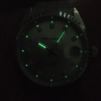 Marcă Luminos Ceasuri de sex Masculin Automatic rezistent la apa ceasuri de Mînă Ceasuri Mecanice Femei Solid 316 din Oțel Inoxidabil Curea