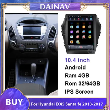 masina jucător de radio Pentru a-Hyundai IX45 Santa fe 2013-2017 multimedia 10.4 inch ecran vertical navigare GPS autoradio DVD player