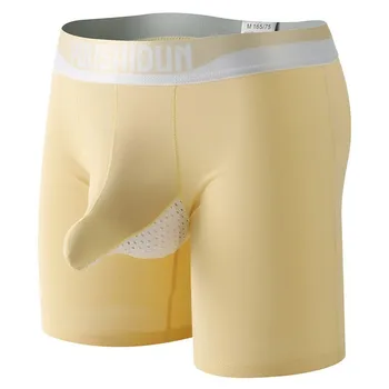 Men ' s Bumbac Boxeri Moda Chilotii Confortabil Chiloți Plus Dimensiunea Lenjerie Mid-Talie pantaloni Scurți Respirabil Lenjerie