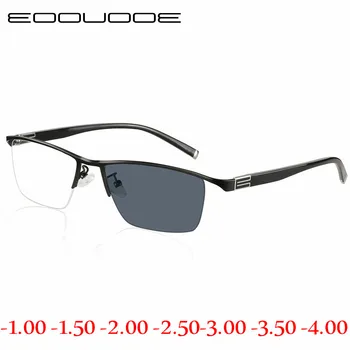Miopie ochelari de Soare Fotocromatică Terminat Bărbați Femei Miopie Ochelari de vedere, cu Cadru culoare lentile de ochelari de Soare Ochelari de Miopie -1.0 -1.5