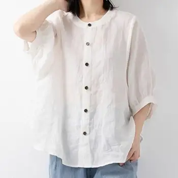 Moda Femei Tricou Felinar Jumătate Maneca Piele-atingerea Liber Tricou Casual Ladies Toate-meci Camasa Bluza