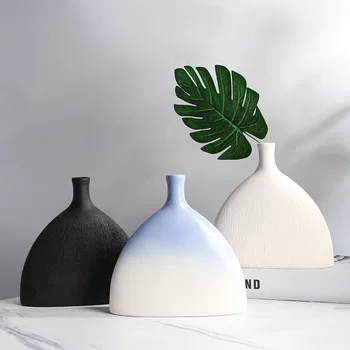 Nordic Geometrie Art Vaze Ornamente Creative Morden Decor Acasă Dotari Desktop Ceramica Vaza De Flori Decor Homestay