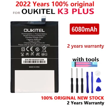 Nou 100% Original 6080mAh Bateria Telefonului Pentru Oukitel K3 PLUS Telefon de Rezervă Baterii de Înaltă Calitate, Cu acces Gratuit la Instrumente+Numărul de Urmărire