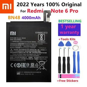 Original Bateria Telefonului Pentru Redmi Nota 6 Pro Baterie Xiaomi Redmi Nota 6 Pro BN48 Baterii orez Roșu Nota 6 Pro+Instrumente Gratuite