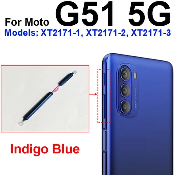 Pentru Motorola MOTO G51 5G Partea Putere Butonul de Volum În JOS de Putere Volum Butoane Laterale schimb de Chei Piese