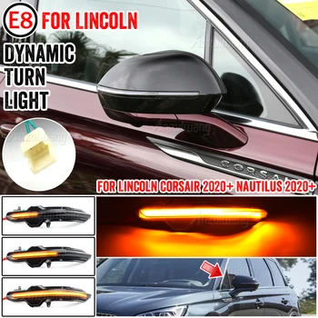 Pereche de LED-uri Laterale Aripa Dinamic Lumina de Semnalizare Oglinda Indicator pentru Lincoln Corsair 2020+ Nautilus 2020+