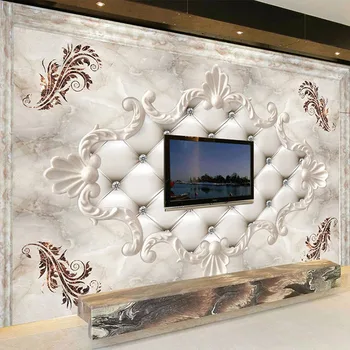 Personalizat Tapet 3D Stil European Rola Moale Marmură Foto picturi Murale TV Camera de zi Canapea Dormitor Fundal gazete de Perete Fresco