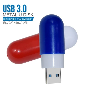 Personalizați cu logo din Plastic capacitatea Reală USB 3.0 Flash Drive 4GB 8GB 16GB 32GB 64GB 128GB Stick USB Pen Drive de Mare Viteză Pendrive