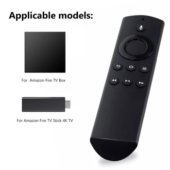Plastic Control de la Distanță cu Baterii de Înlocuire Inteligent de Control de la Distanță cu Vocea TV Control de la Distanță pentru Amazon Foc TV Stick 4K