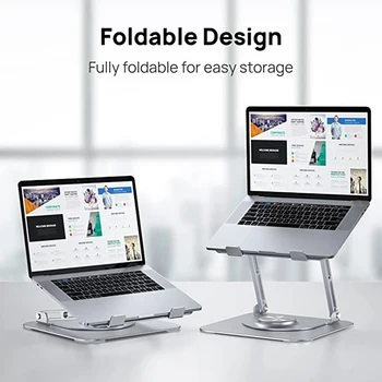 Pliabil Notebook Holder Rotativ 360 de Răcire Suport Suport Portabil Liftable Laptop de Răcire Suport din Aliaj de Aluminiu pentru MacBook