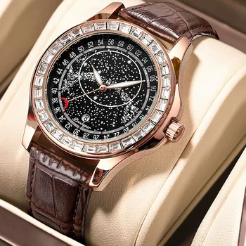 POEDAGAR 2022 Noua Moda High-end de Lux Bărbați Cuarț mens ceas pentru bărbați Calendar Luminoase rezistent la apa Mans ceas de mână