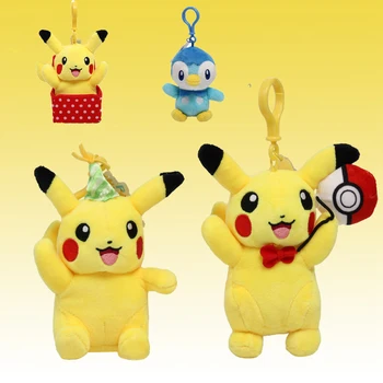 Pokemon Pikachu Kawaii Jucării de Pluș Anime Breloc Păpuși de Pluș Desene animate Figura Pikachu Pandantiv Ziua de nastere Cadouri de Craciun pentru Copii