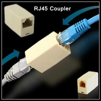 [ReadStar]100BUC/LOT RJ45 Cuplaj cablu de Rețea conector de sex Feminin la femei cablu extensie Adaptor de Rețea prin cap