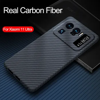 Real Fibra de Carbon Telefon Caz pentru Xiamo Km 11 Ultra Km 11 Km 10 Pro POCO F3 Redmi K40 Pro Caz Ultra-subțire, rezistent la șocuri Armura Acoperi