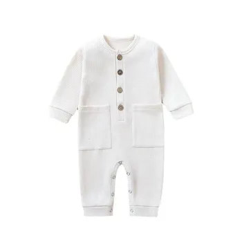 Salopetă Pentru Copii Nou-Născuți Sleepsuits Pijamale Pijamale Traverse Din Bumbac 100% Ropa De Bebe Creste Creștere Drăguț Bomboane Culori Haine