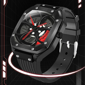 Tendință de moda cuarț circulație bărbați ceas non-ceas mecanic de personalitate design impermeabil bărbați watchComfortable silicon wat
