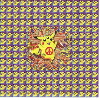 Trei Ochi de Desene animate Psihedelic, LSD-ul Acid Gratuit Sugativă Arta Print Trippy Hârtie Perforată Pictura pe Perete Poza Decor Acasă Poster