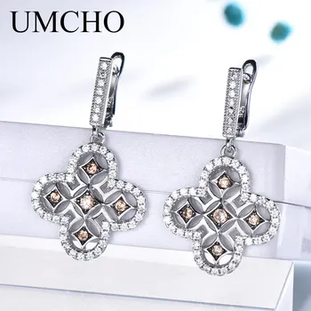 UMCHO Real Argint 925 Cercei Clip AAA+ Zircon Cubic Elegant coreea Cercei Pentru Femei, Cadou de Nunta Bijuterii Fine