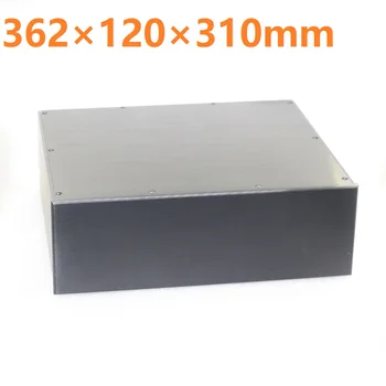 W362 H120 D130 Aluminiu Periat Amplificator de Putere de Aprovizionare Șasiu DIY pentru Căști Tube Amp PSU DAC Caz de Muzică Casetă Audio Preamplificator Shell