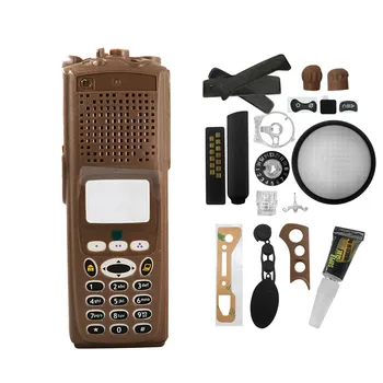 Walkie-talkie Fața Locuințe de Înlocuire Capac Caz Kit pentru MOTOROLA XTS5000 Model 3 M3 de Radio Portabil Maro