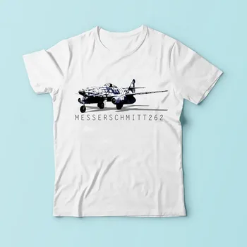 WW2 Messerschmitt me-262 Schwalbe battleplan t camasa barbati 2018 nou alb casual tricou homme sublimare imprimare tricou