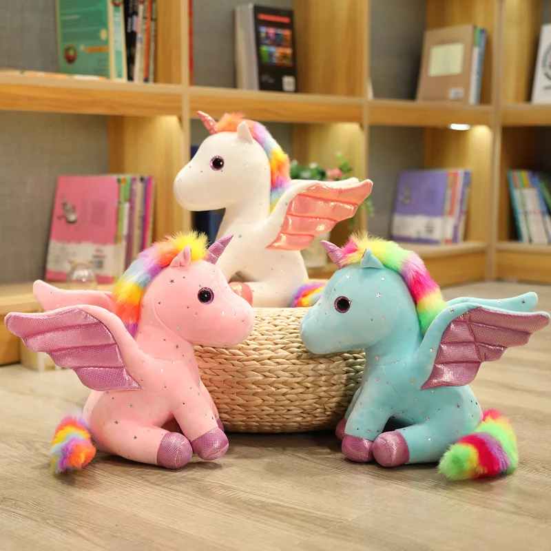 Înger nou Unicorn Jucării de Pluș Jucărie Jucarii Copii Drăguț Copil Jucării de Pluș Umplute Animale Fată Cadouri Jucarii pentru Copii Decor Acasă