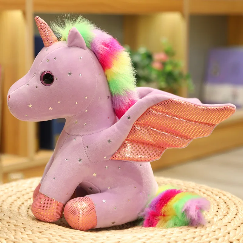 Înger nou Unicorn Jucării de Pluș Jucărie Jucarii Copii Drăguț Copil Jucării de Pluș Umplute Animale Fată Cadouri Jucarii pentru Copii Decor Acasă